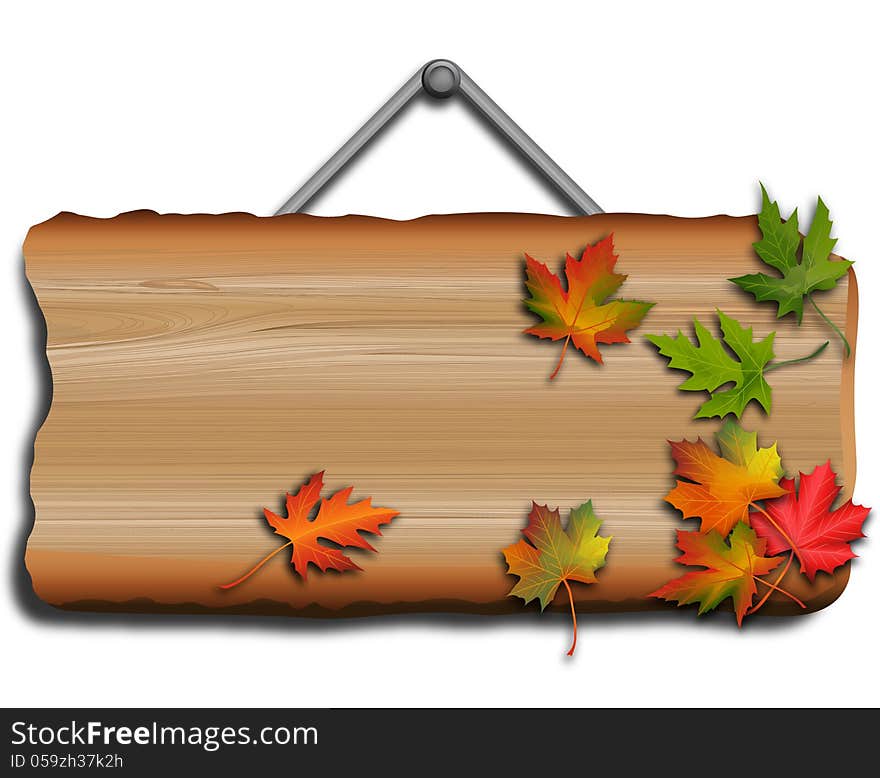 Lumber Industry and autumn leaves