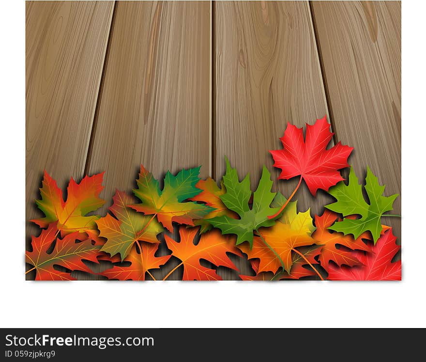 Autumn leaves and Lumber Industry