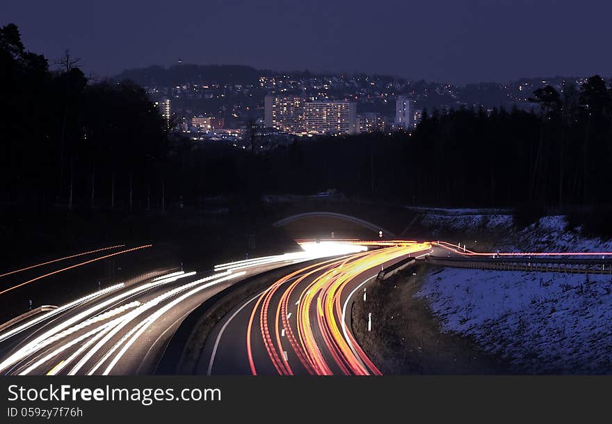 Stuttgart in the evening hours