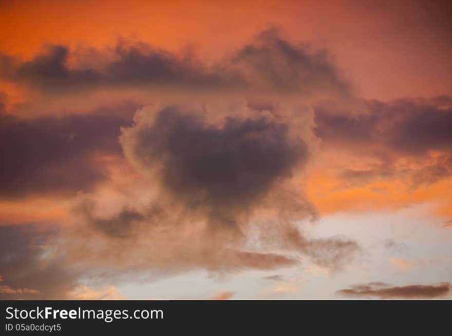 This heart-shaped cloud floated by during a visit to Kauai, Hawaii