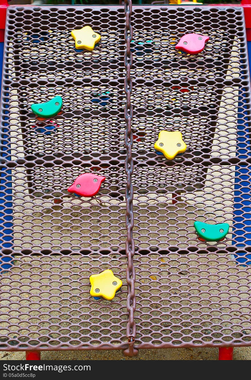 Rope on playground equipment