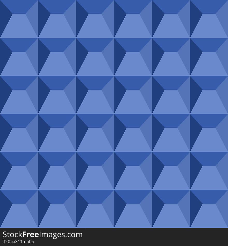 Geometric pyramidal pattern