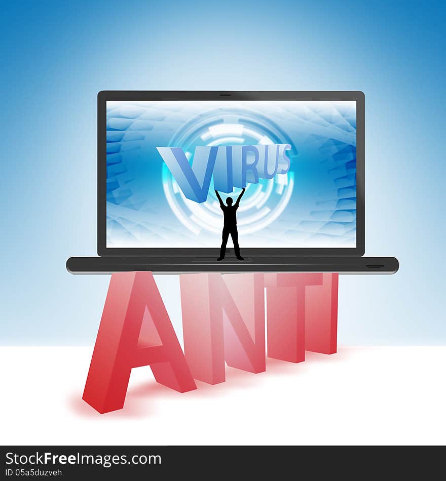 Antivirus illustration