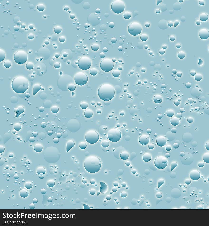 Illustration background with water droplets. Illustration background with water droplets