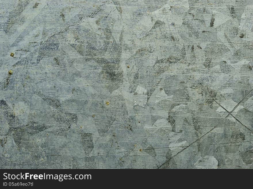 Close up on zinc plate texture background