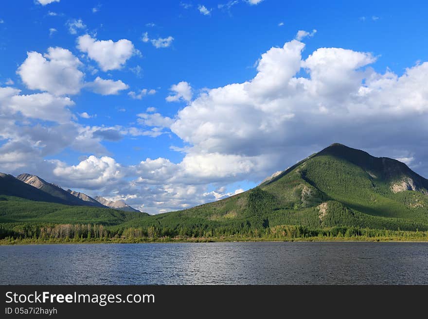 Vermilion Lakes landscape. Banff National Park, Alberta, Canada