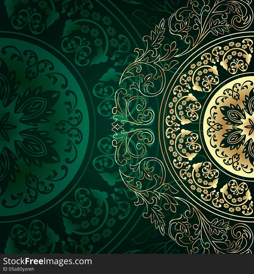 Vintage floral background. Vector illustration