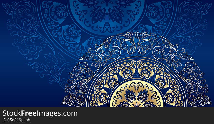 Vintage floral background. Vector illustration