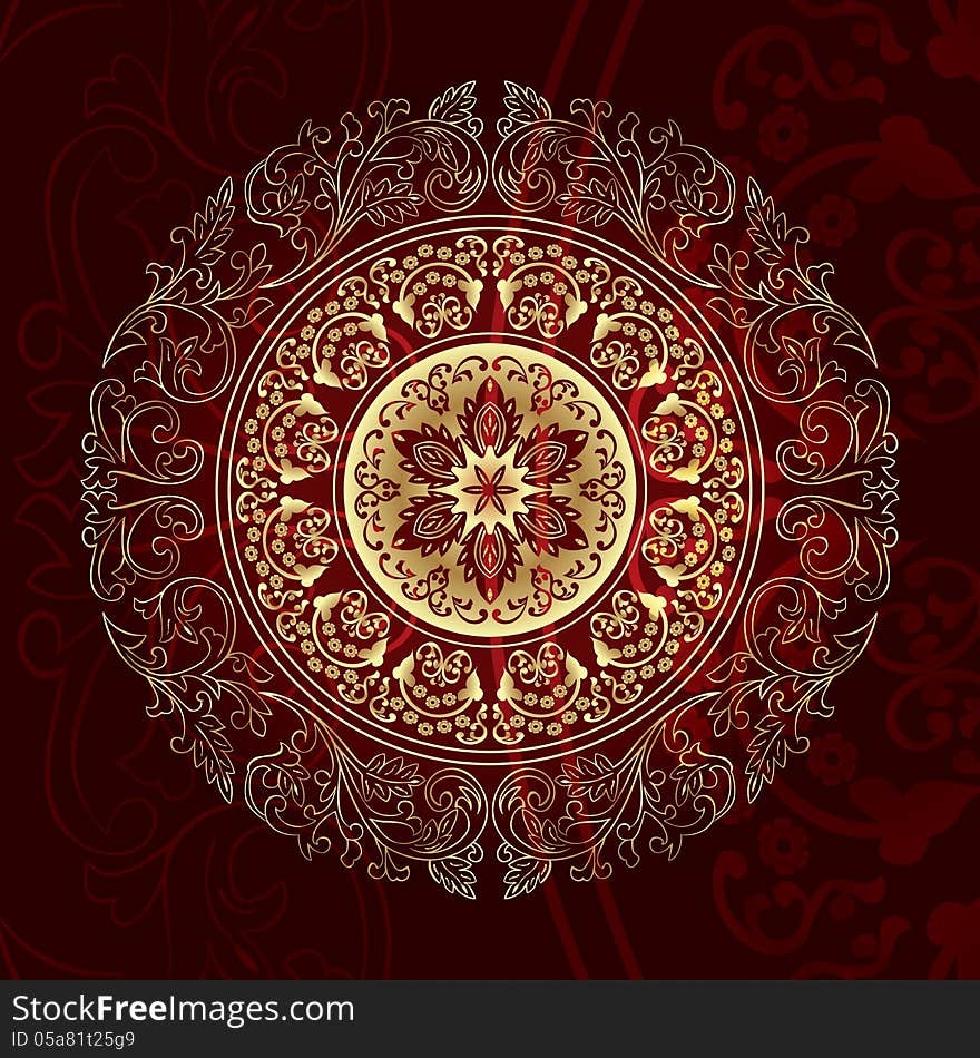 Vintage floral background. Vector illustration