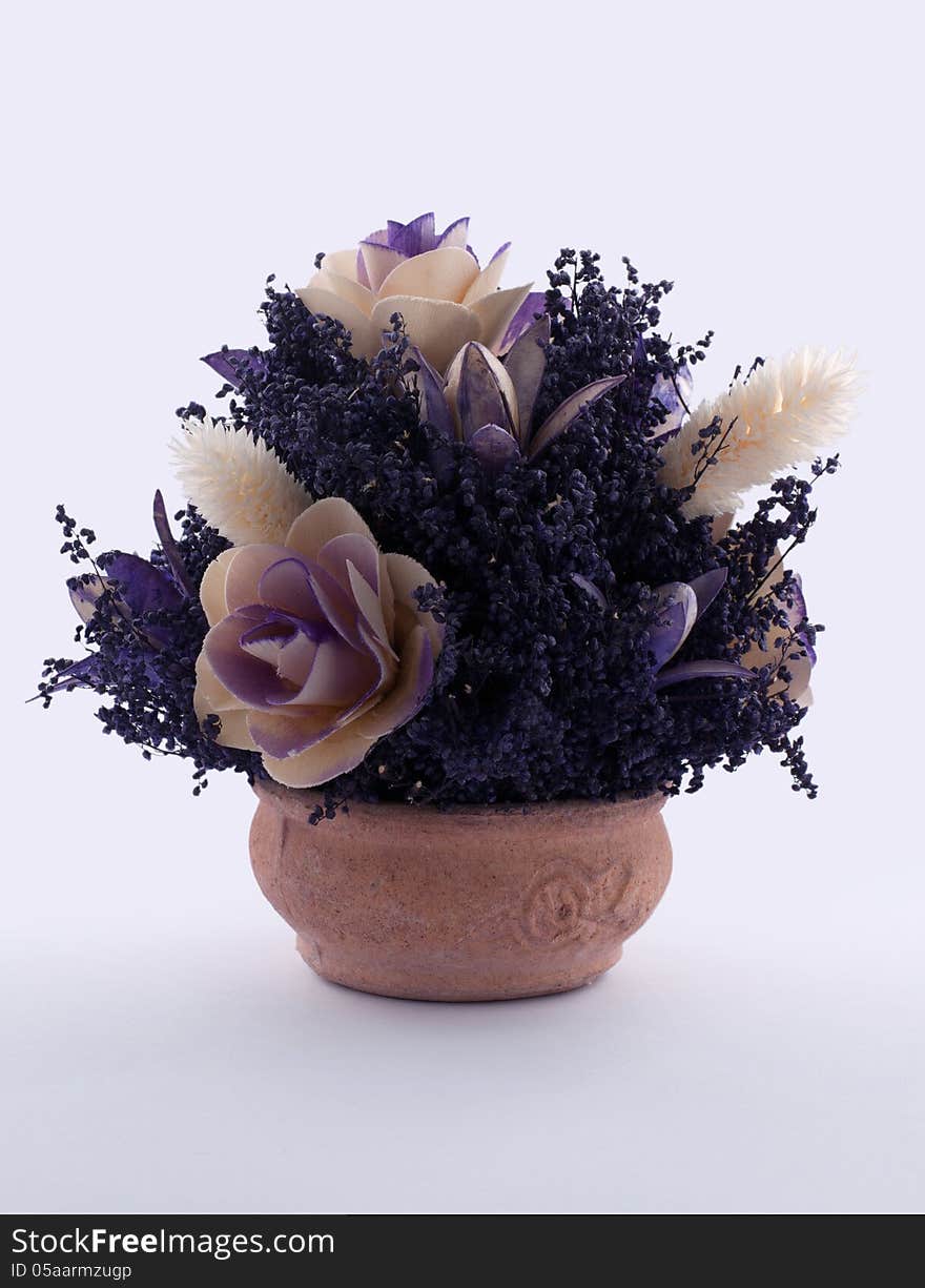 Vase With Dry Flowers