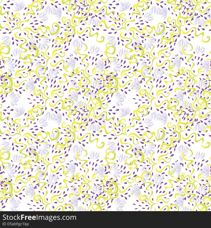 Vector seamless abstract background with flowers. Vector seamless abstract background with flowers