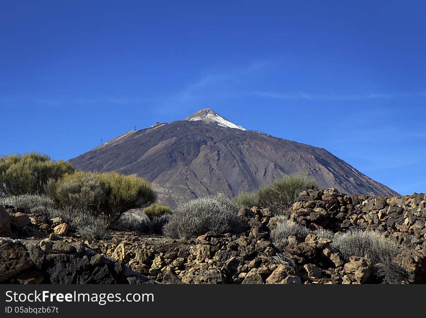 Mount Teide on Tenerife (Canary Islands). Mount Teide on Tenerife (Canary Islands).