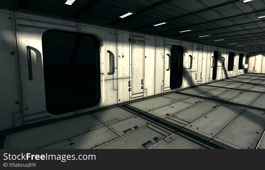 3d design. 3d Futuristic Science Fiction interior. 3d design. 3d Futuristic Science Fiction interior