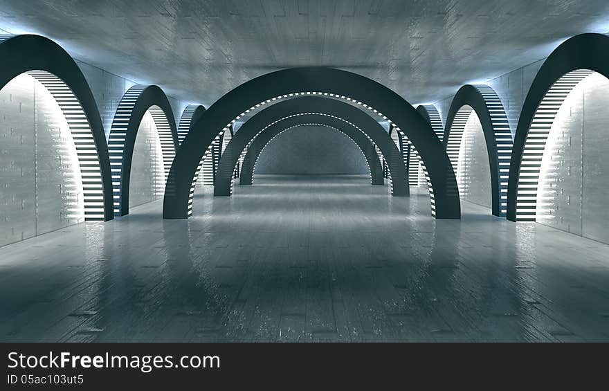 3d design. 3d Futuristic Science Fiction interior. 3d design. 3d Futuristic Science Fiction interior