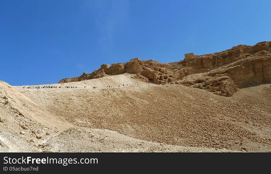 Masada stronghold site.