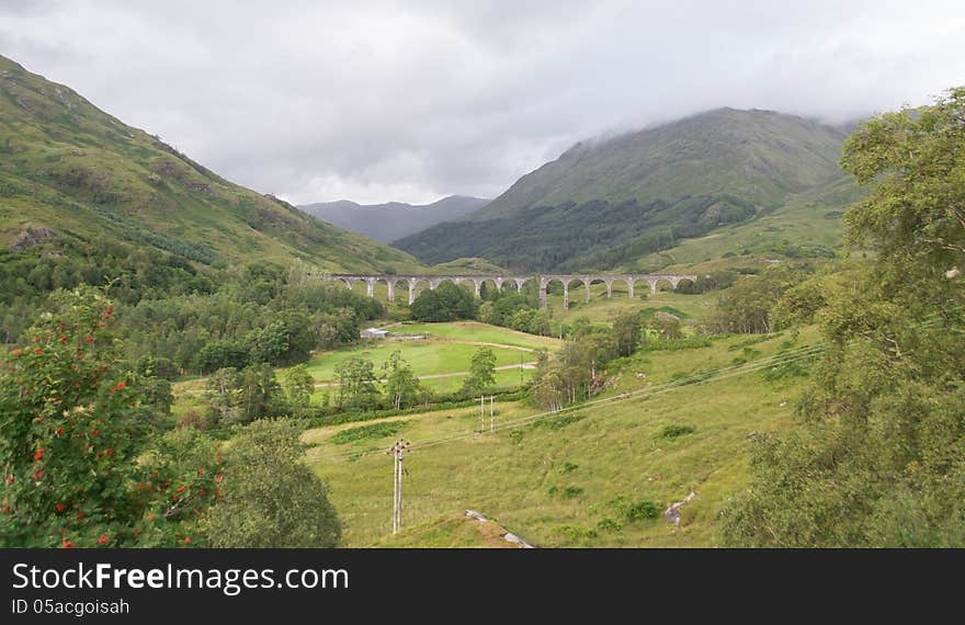 Glenfinnan Viaduct in Scotland Harry Potter