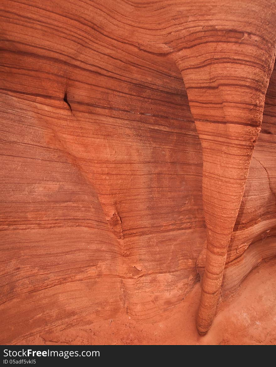 Layered and Textured this rock face has been weathered and worked by the forces of nature. Layered and Textured this rock face has been weathered and worked by the forces of nature.