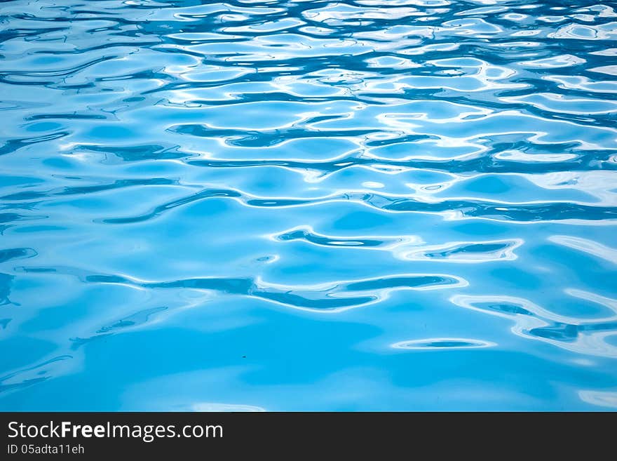 The clear water in swiming pool