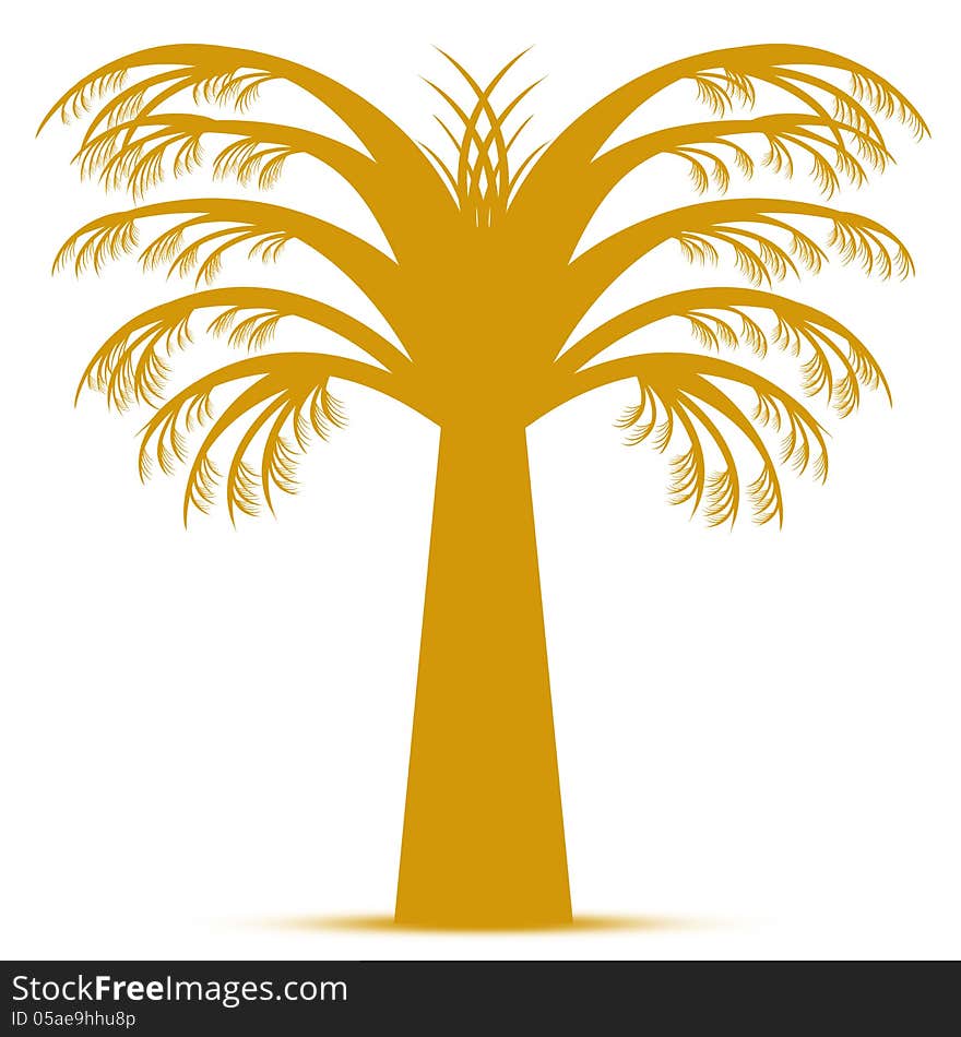 Abstract palm tree