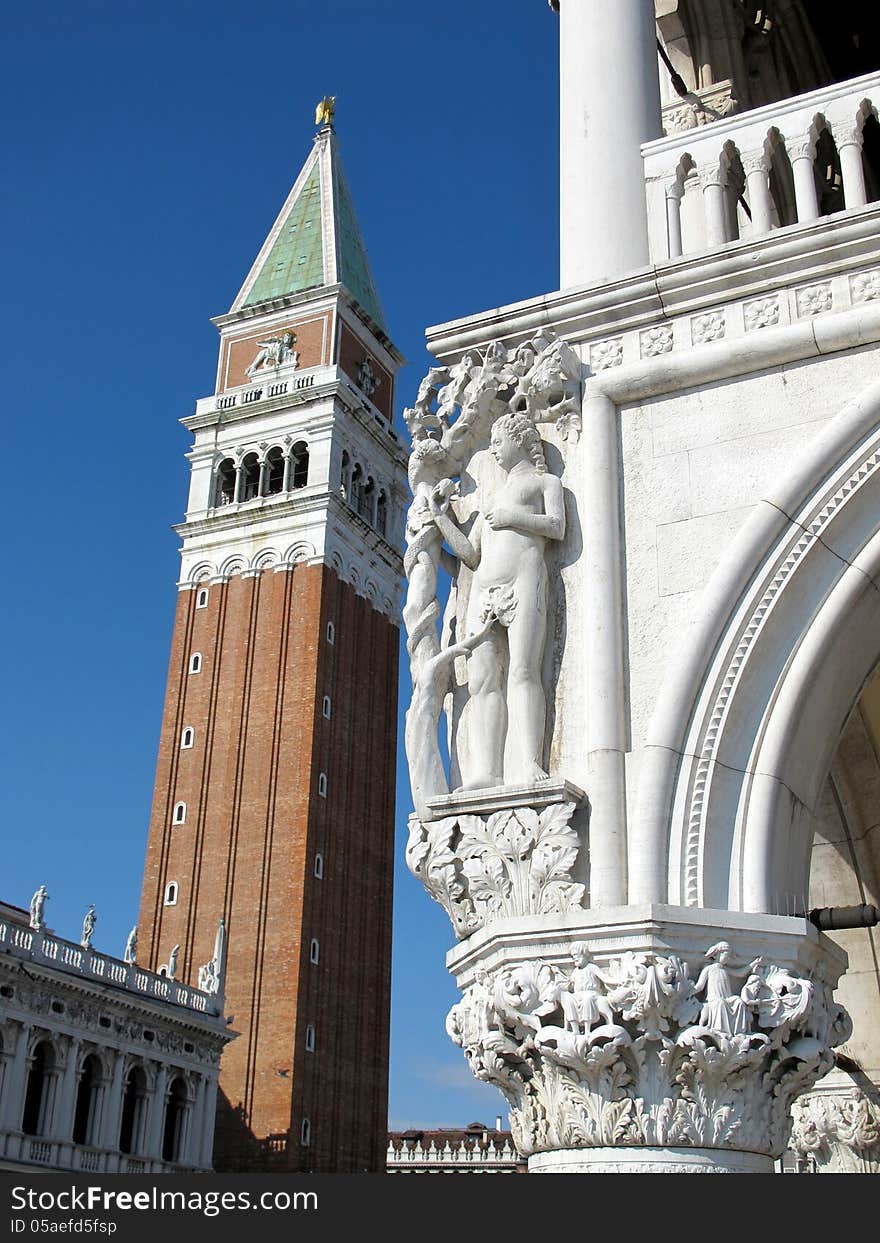 St Mark's Square in Venice, Italy. St Mark's Square in Venice, Italy