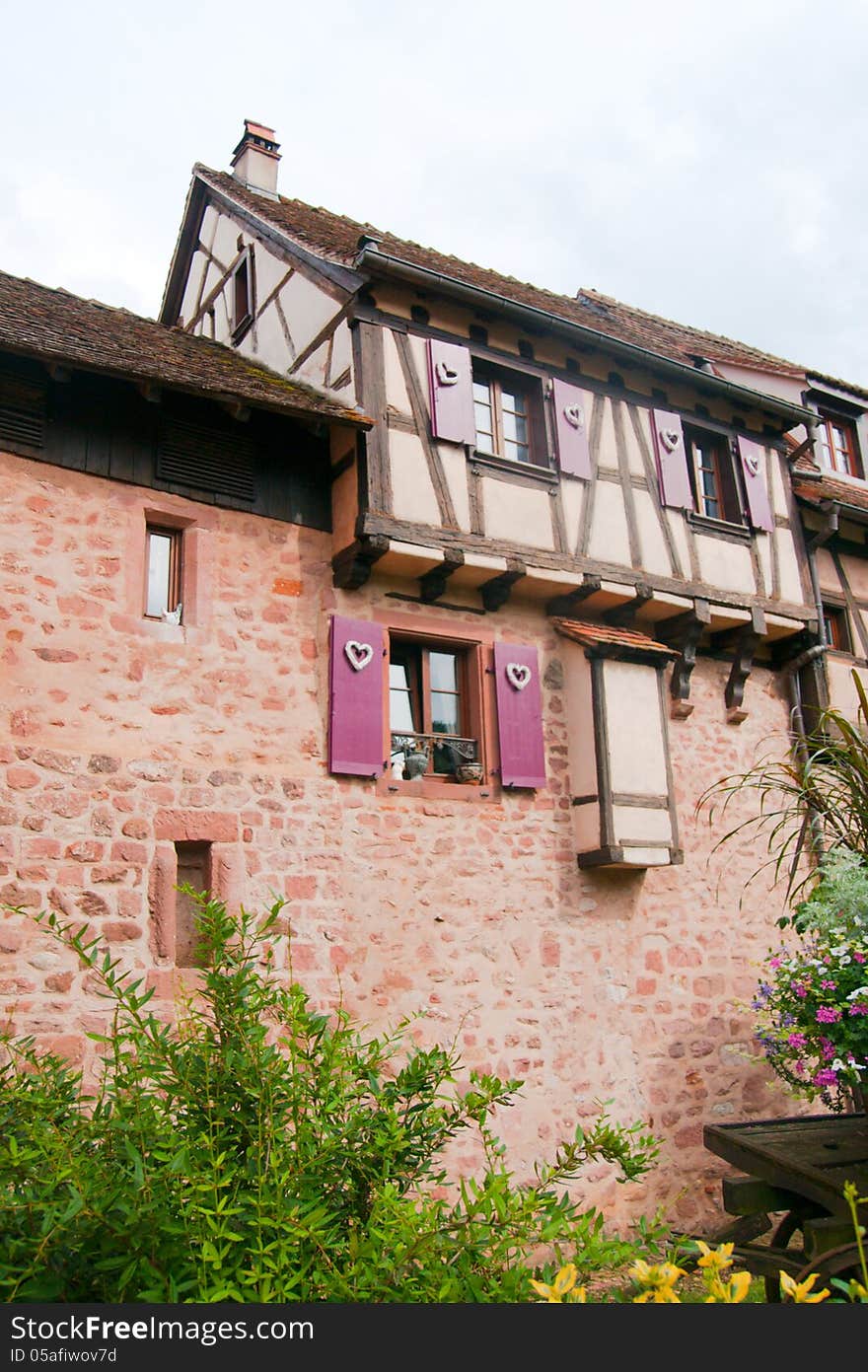 Old Streets In Riquewihr Town