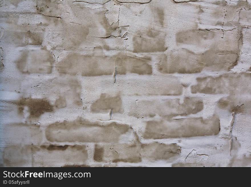 White And Brown Cement Plaster Wall Background