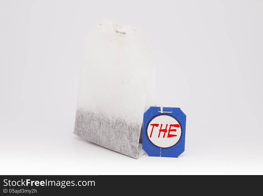 Isolated Tea Bag on white background