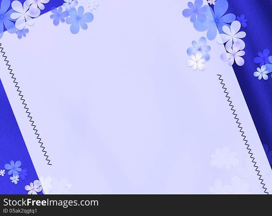 Background Blue  Flowers