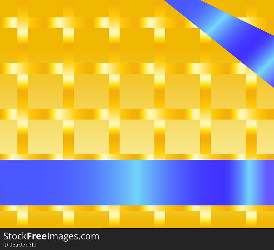 Texture squares on a darkly yellow background. Texture squares on a darkly yellow background