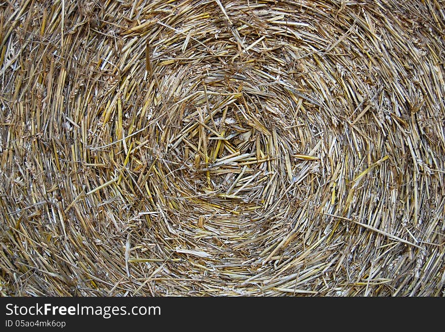 Straw bale abstract background