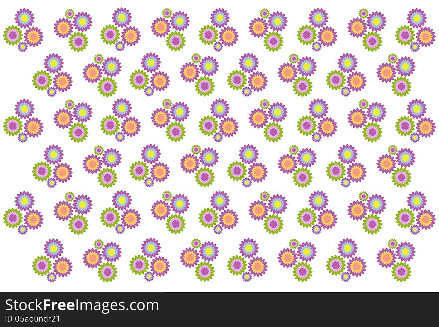 Pattern of flower on background. Pattern of flower on background