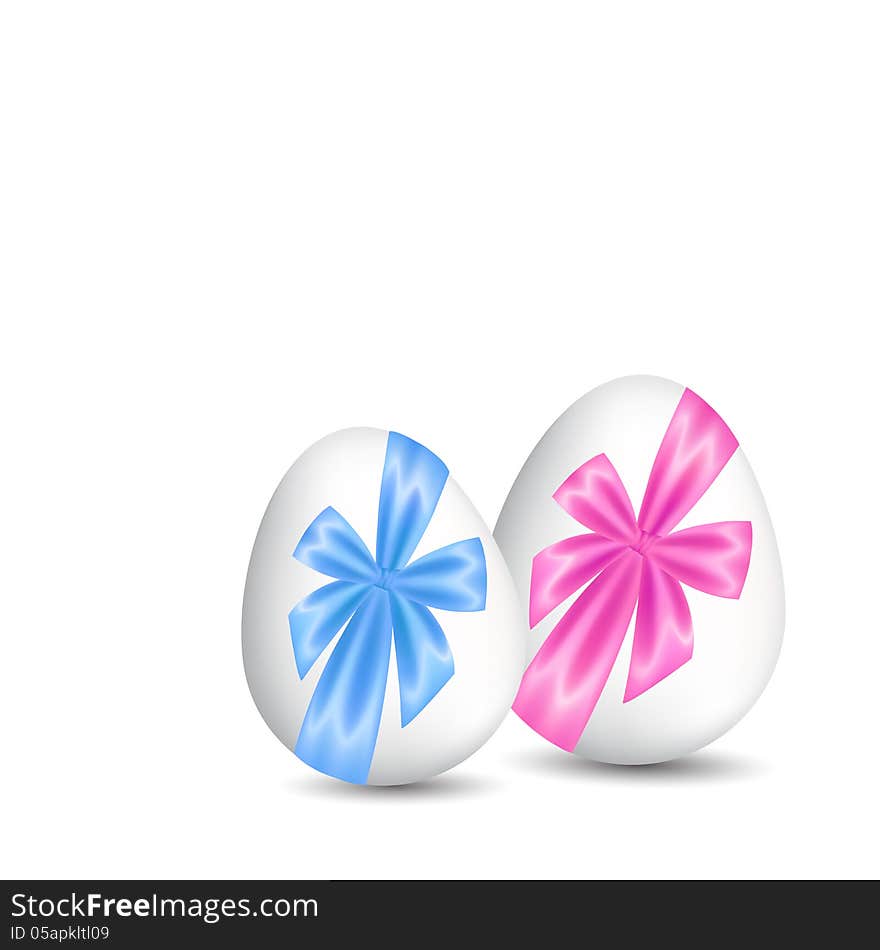 Vector illustration cards for Easter with eggs. Vector illustration cards for Easter with eggs