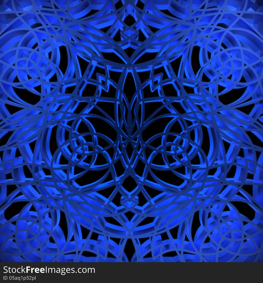 Abstract dark blue background. Computer generated 3D rendering.