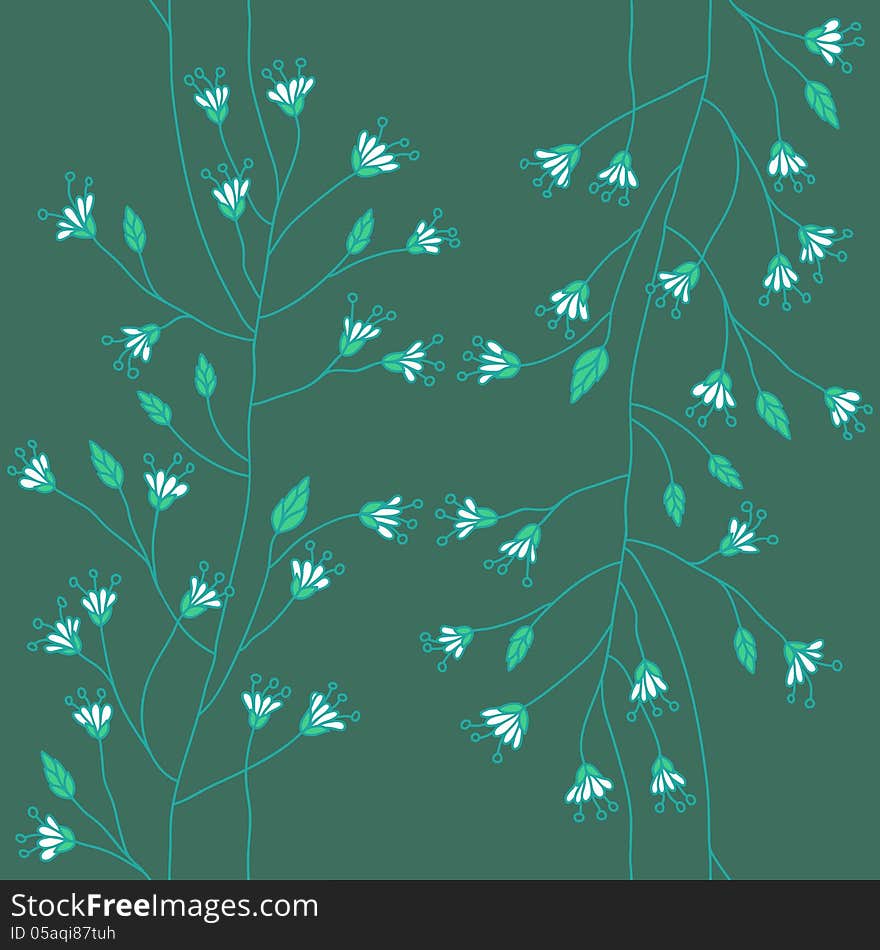 Seamless branchy background.