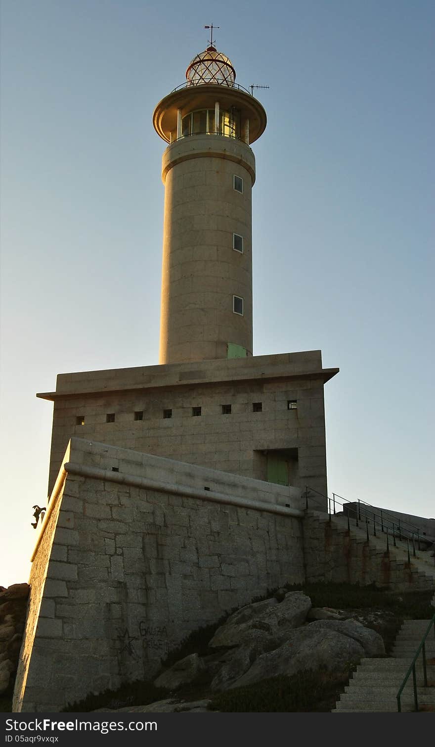 Lighthouse on the background of the sea. Lighthouse on the background of the sea