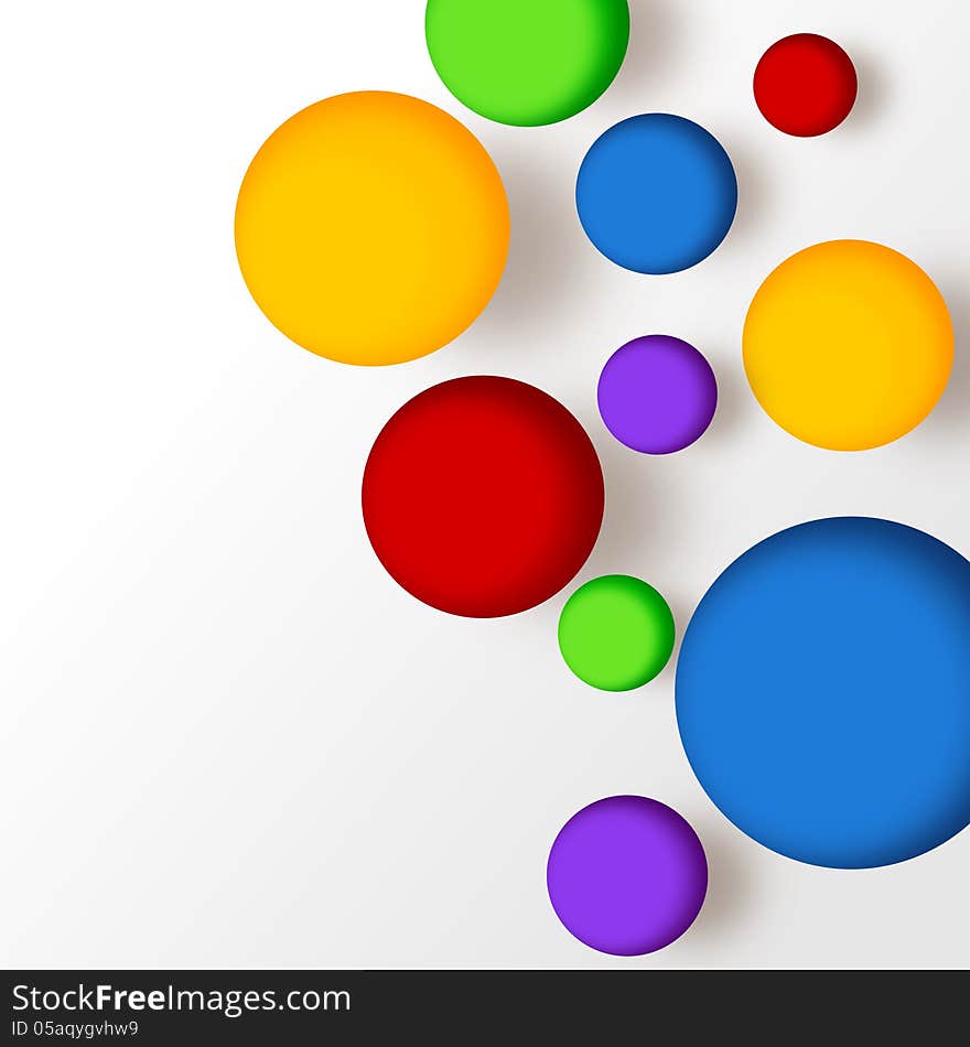 Colorful balls over white background. Colorful balls over white background