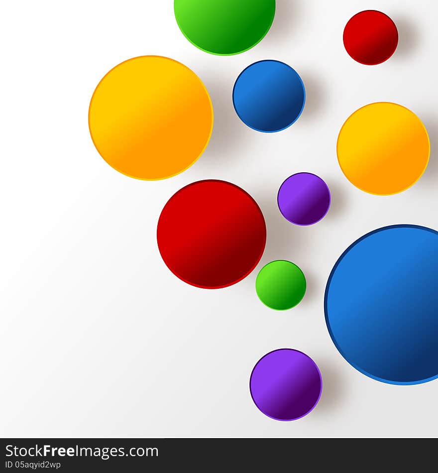 Colorful balls over white background. Colorful balls over white background