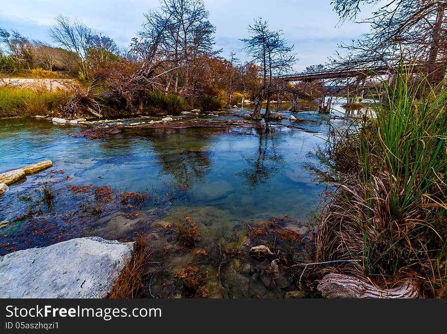 Crystal Clear Fishing Hole Near The Guadeloupe Riv