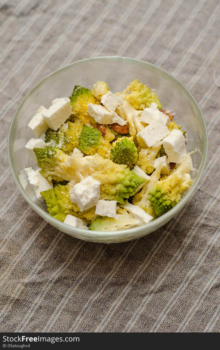 Romanesco And Cheese Salad