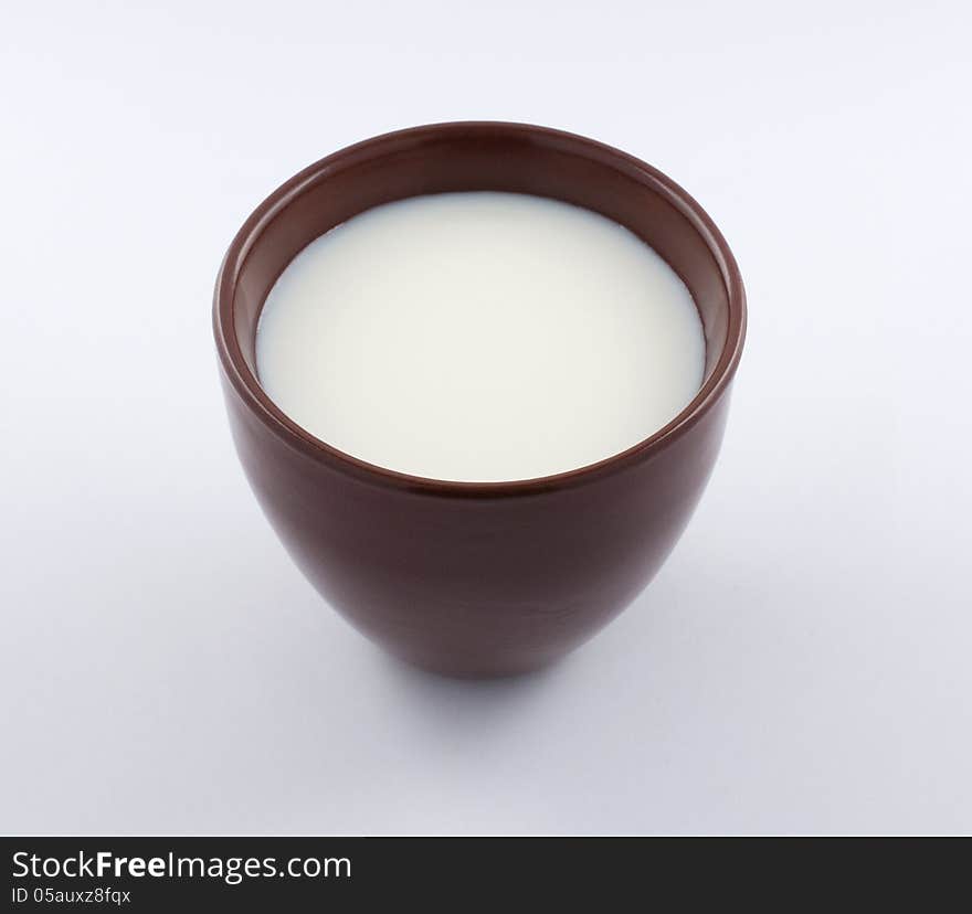 Pitcher Of Milk With Clipping Path