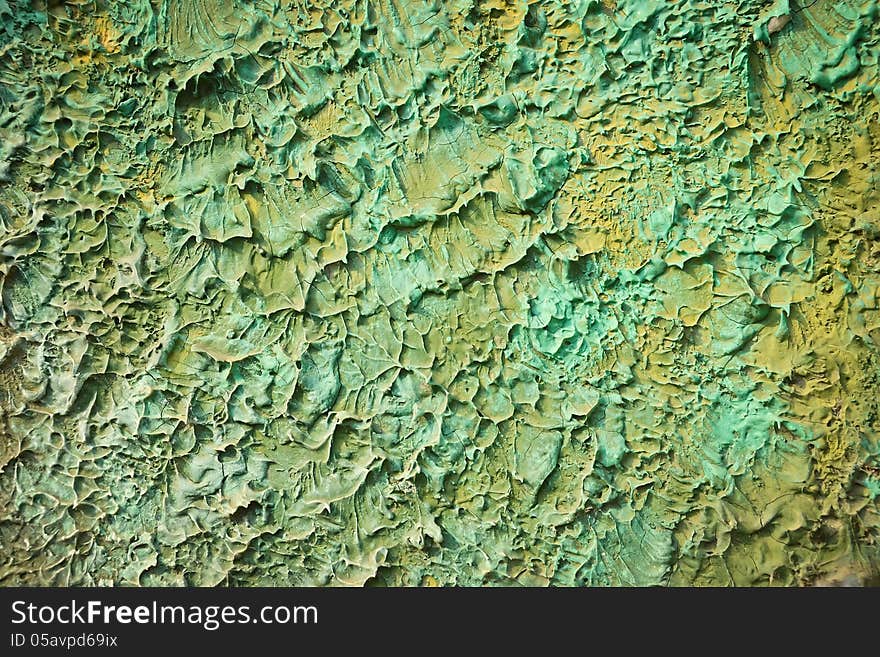 Green rough wall texture background