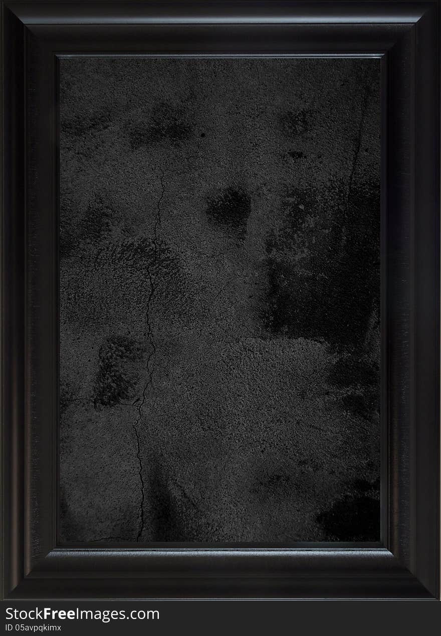 Framed black grunge blackboard background