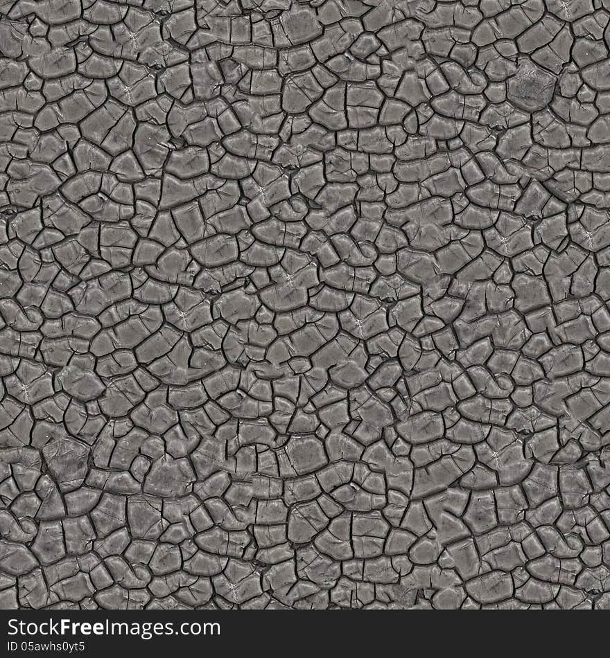 Grey Cracked Pitch. Seamless Tileable Texture. Grey Cracked Pitch. Seamless Tileable Texture.