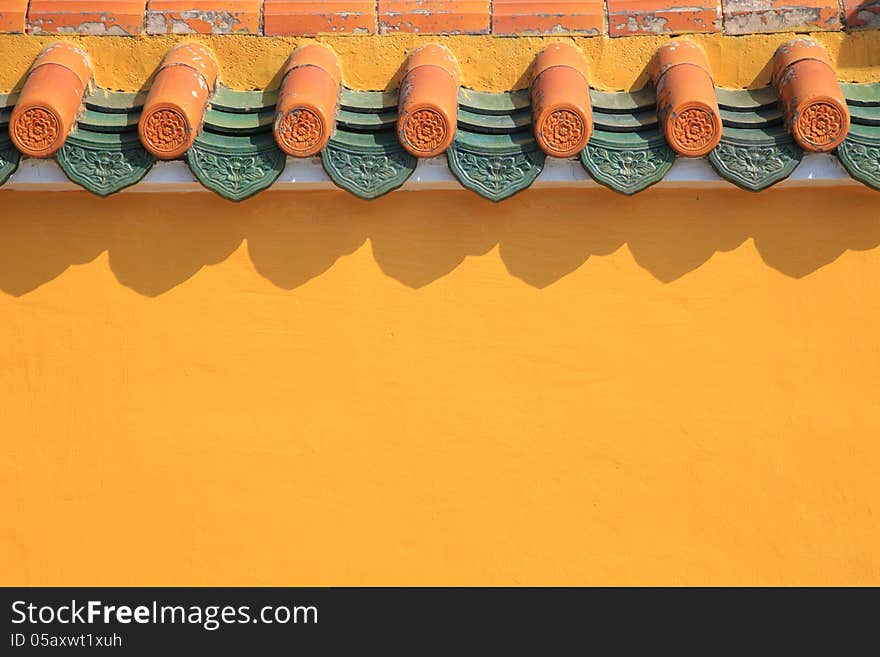 Classic Chinese Style Wall and Eaves in China