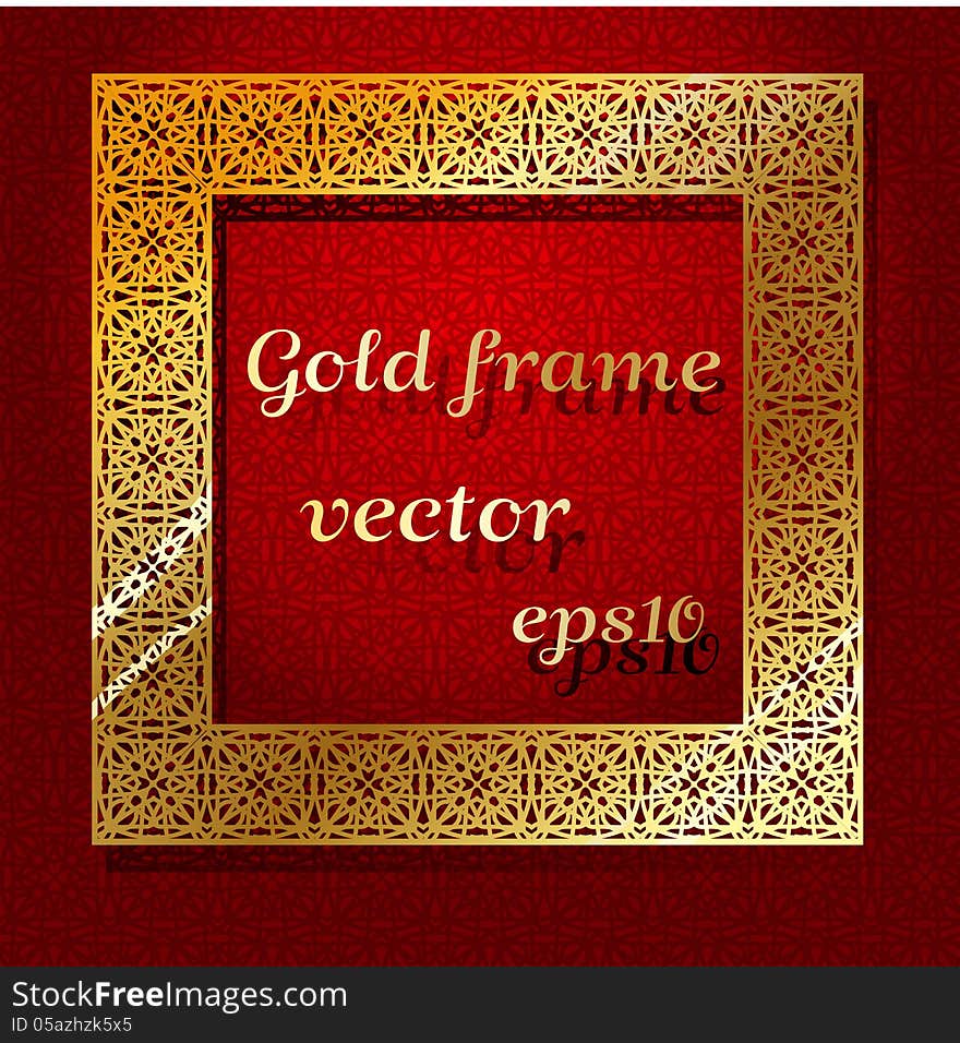 Gold frame