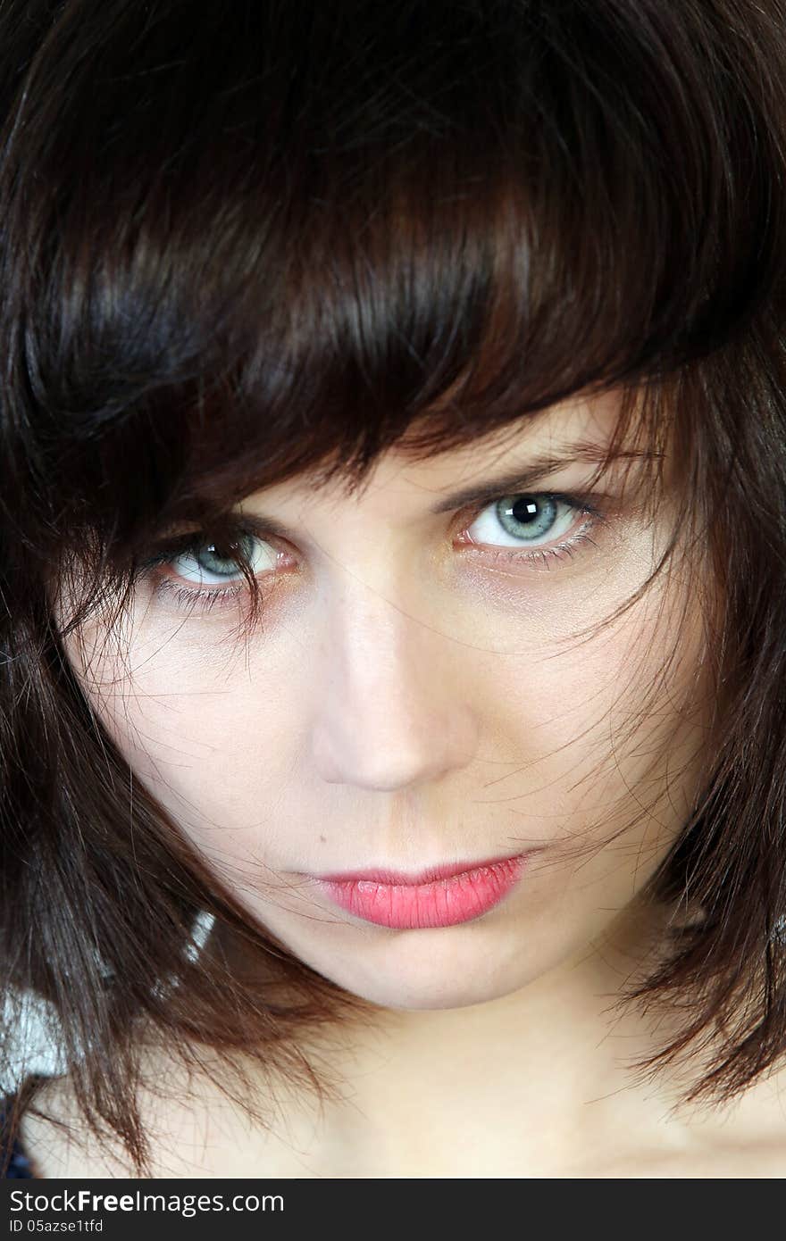 Close up portrait of young woman