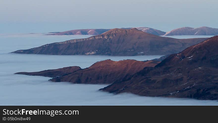 Mountains in the cloud