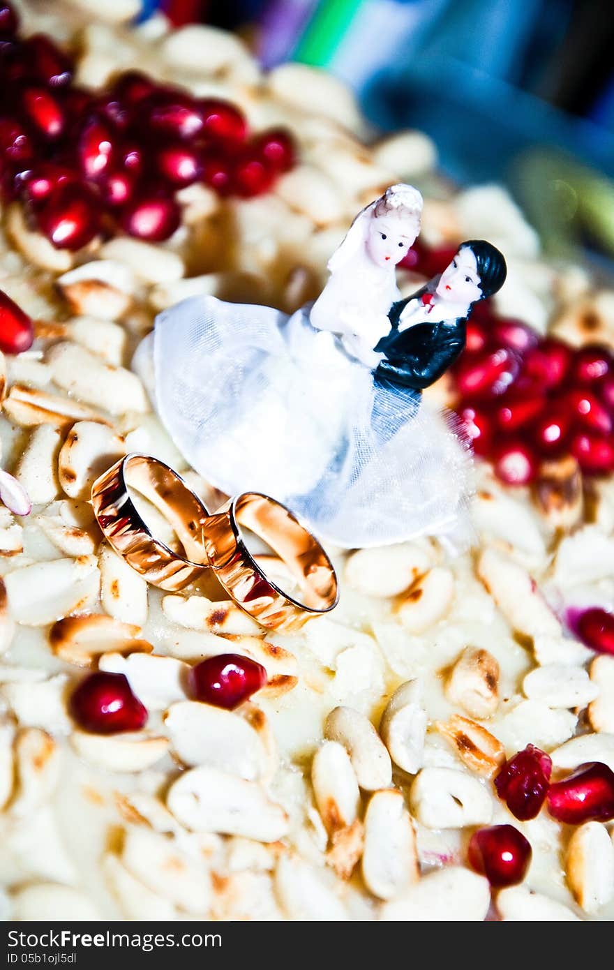 Figurine on a wedding cake