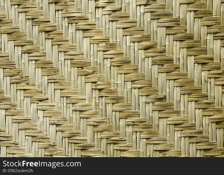 Natural woven reeds textured background