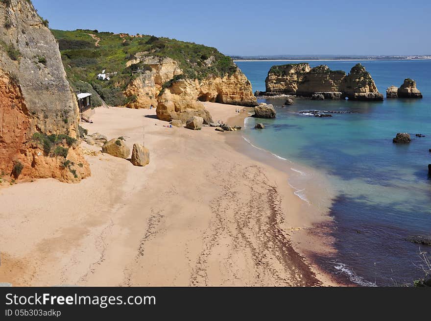 Praia Dona Ana, Algarve, Portugal, Europe